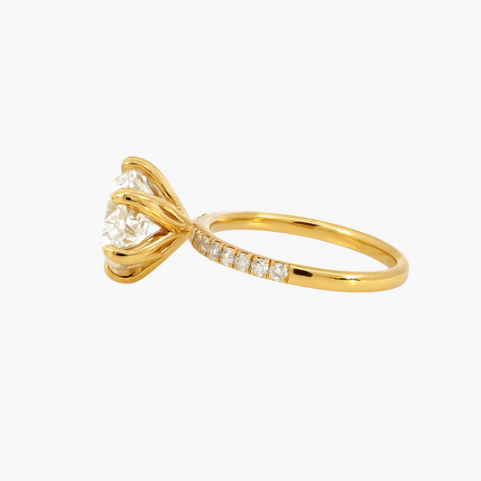 Cecilia | Solitaire with Hidden Petal Basket