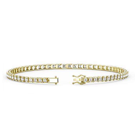 Madonna | Natural 2ct Illusion Bracelet