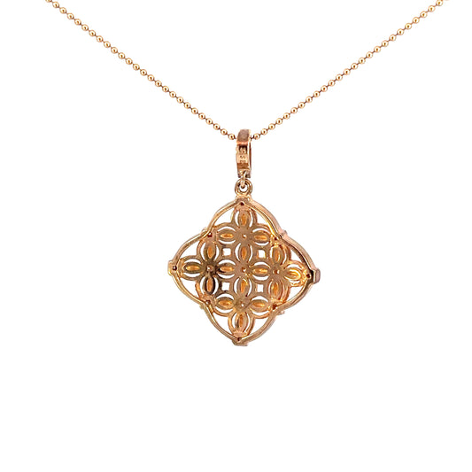 Celtic Pendant | 9ct Rose Gold Diamond
