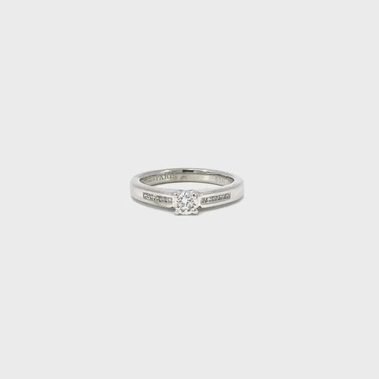 Allegra Ring | 18ct White Gold with Channel-Set Diamonds