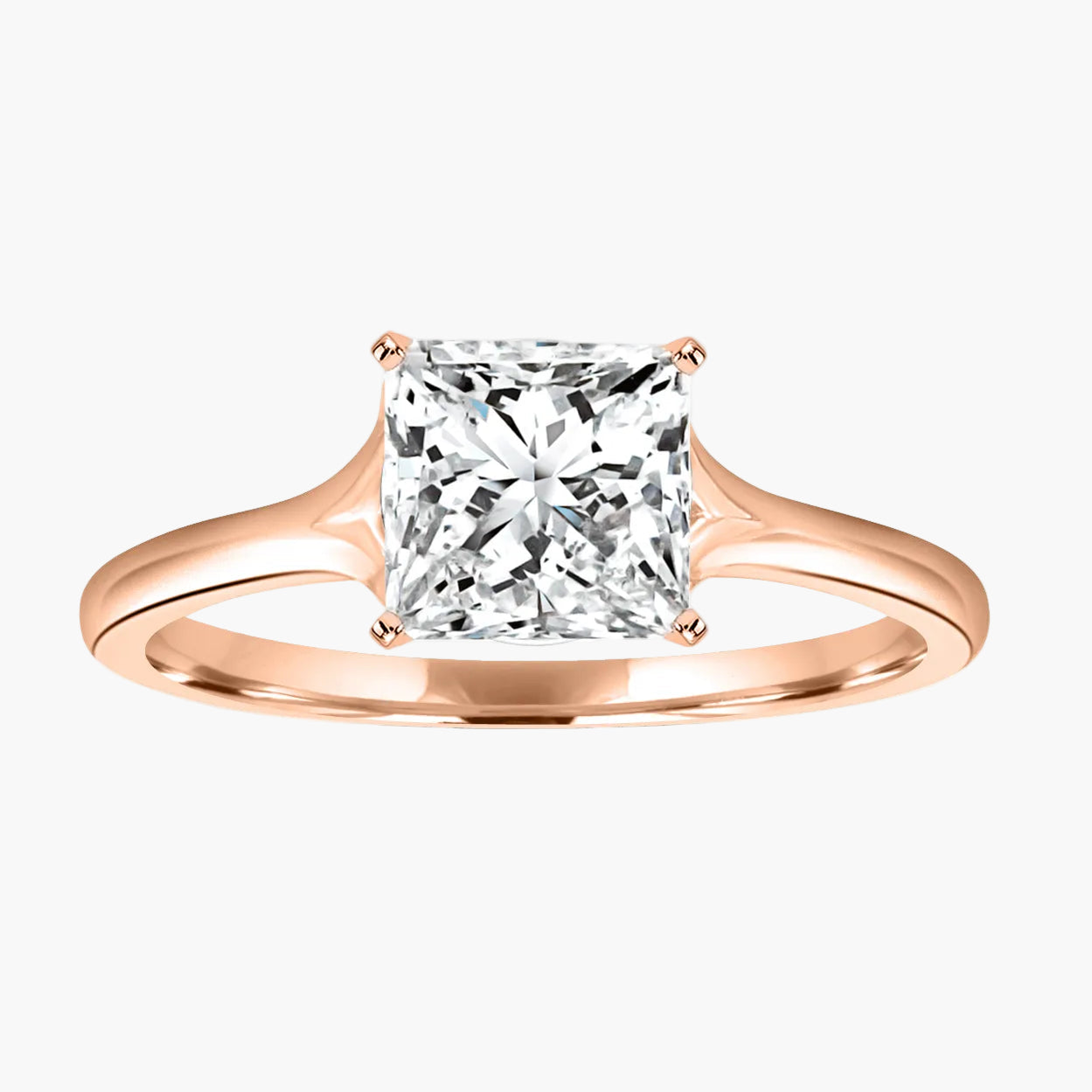 Princess-Rose Gold|Princess|14K Rose Gold|18K Rose Gold