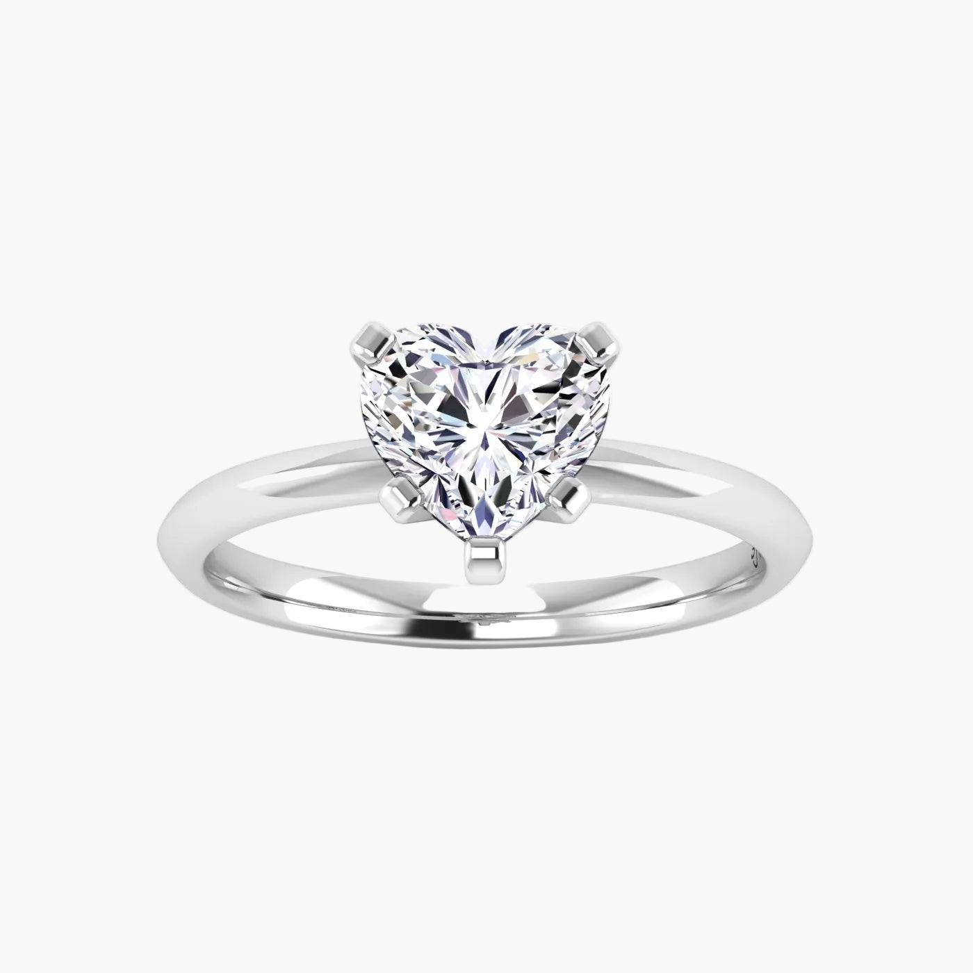 Heart-White Gold|Heart|14K White Gold|18K White Gold|Platinum