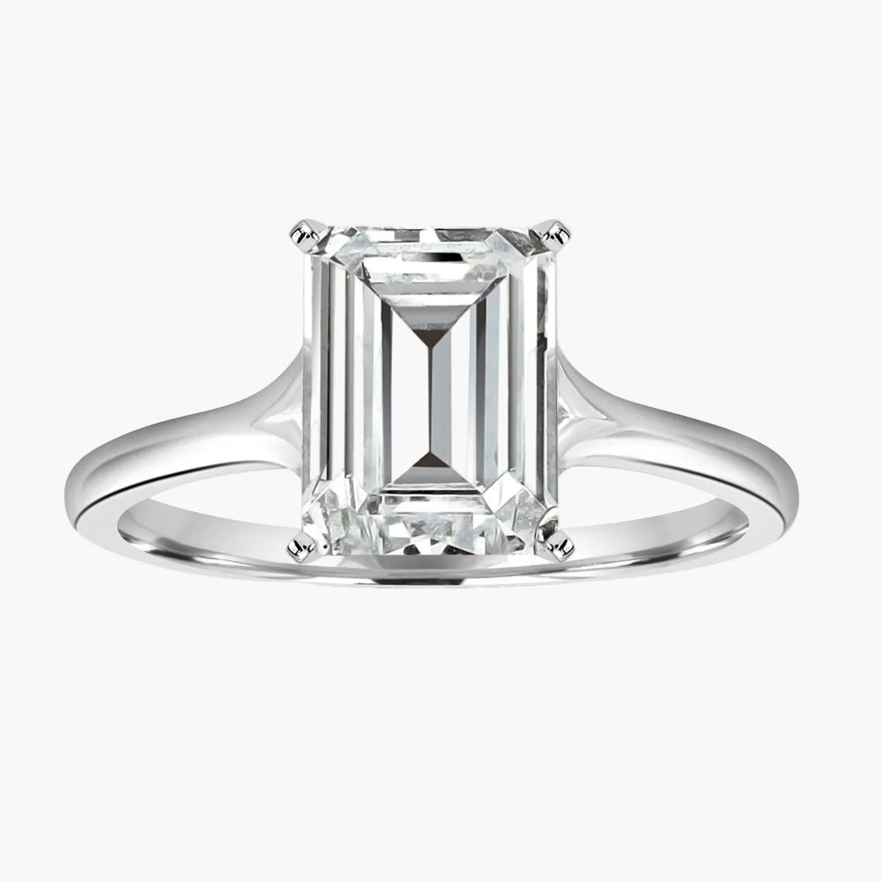 Emerald-White Gold|Emerald|14K White Gold|18K White Gold|Platinum