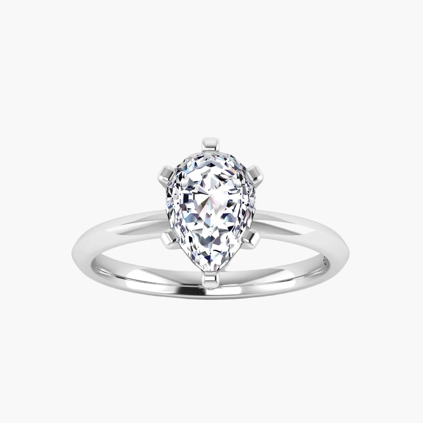 Pear-White Gold|Pear|14K White Gold|18K White Gold|Platinum