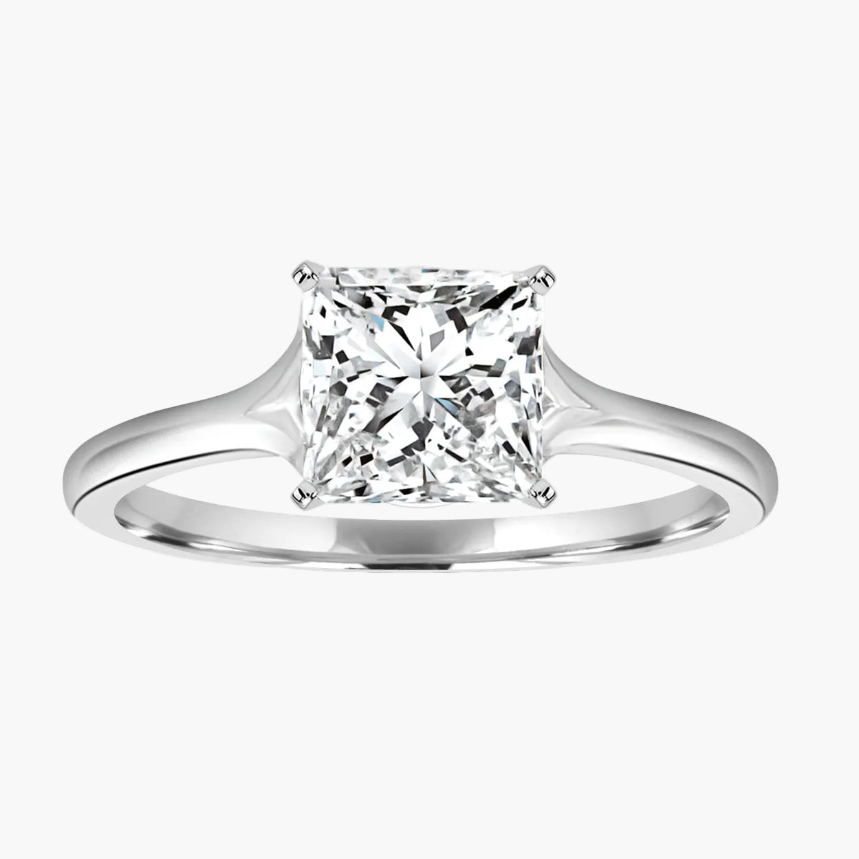 Princess-White Gold|Princess|14K White Gold|18K White Gold|Platinum