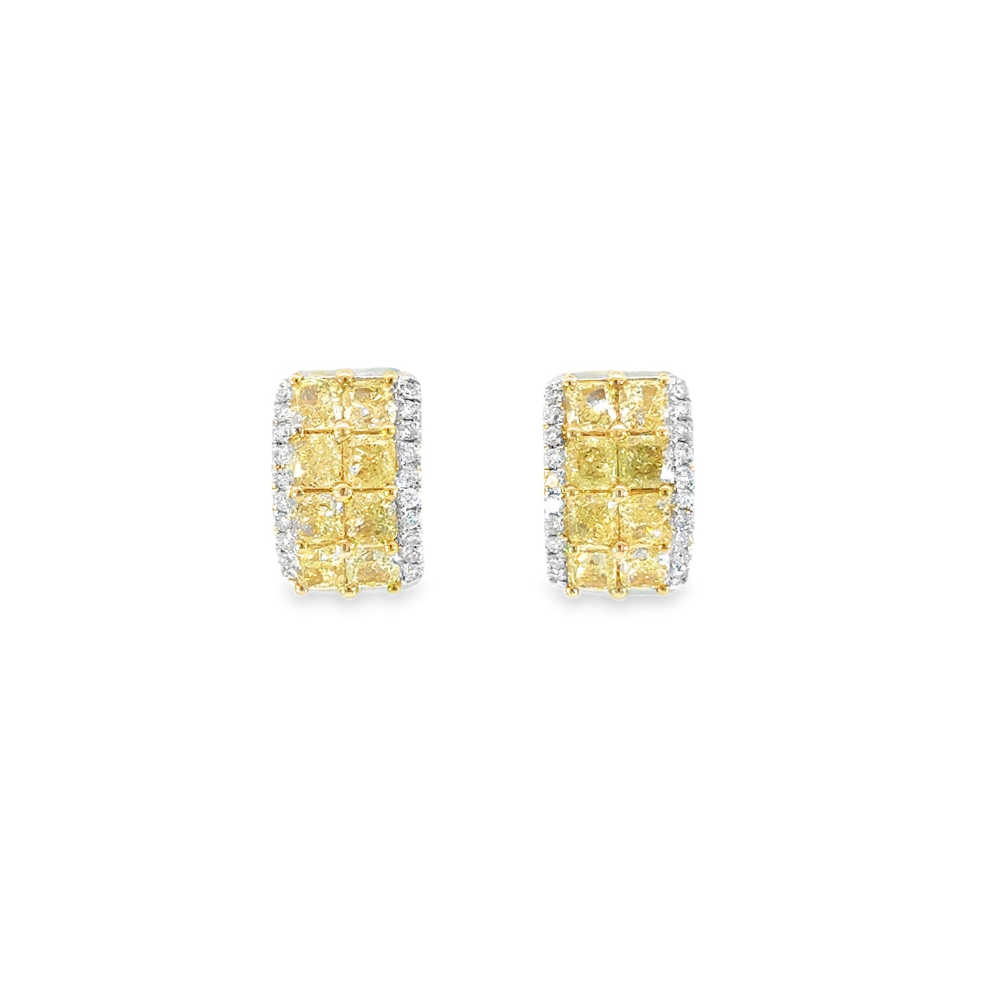 Golden Eclipse | 18ct Two-Tone Gold Huggie Earrings