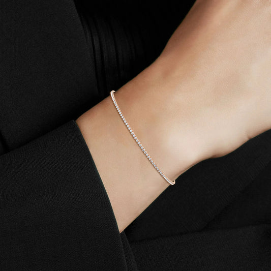 Meena | Natural 1.00ct Diamond Tennis Bracelet