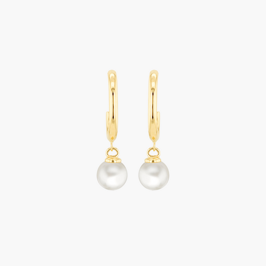 Irwin | 9ct Yellow Gold Fresh Pearl Drop Studs