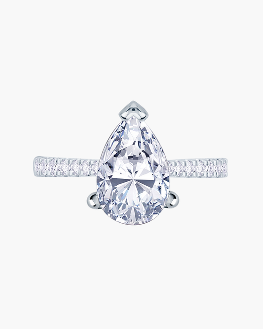 Mira | Pear Cut Solitaire Engagement Ring