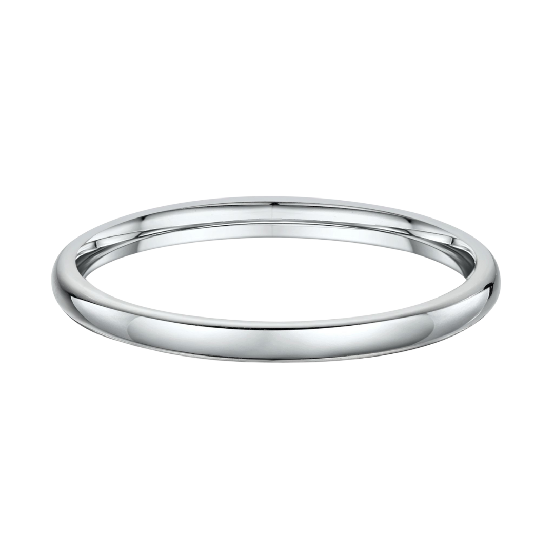 Andre | 9ct White Gold 2mm Dome Ring