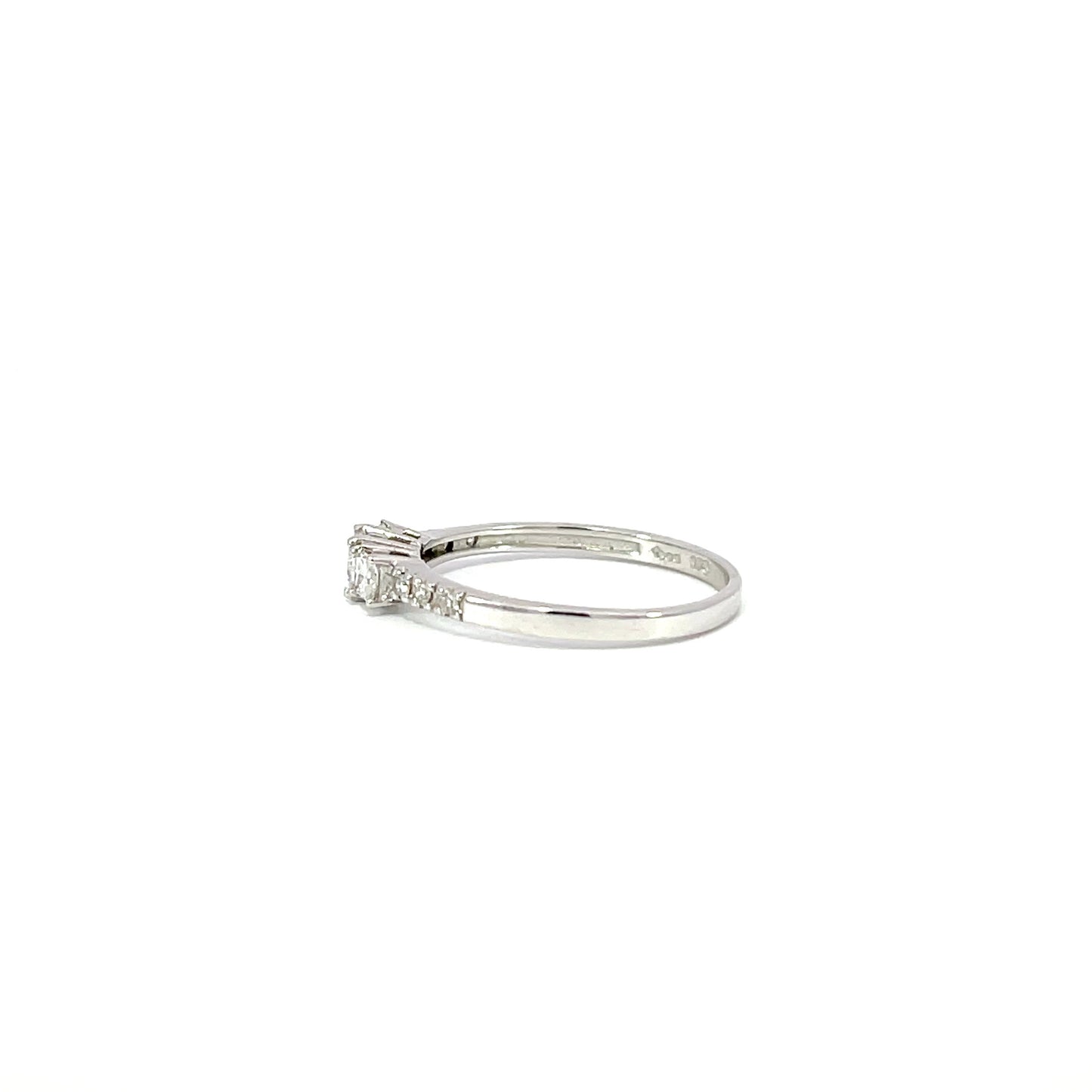 Trilogy Diamond Ring | 9ct White Gold