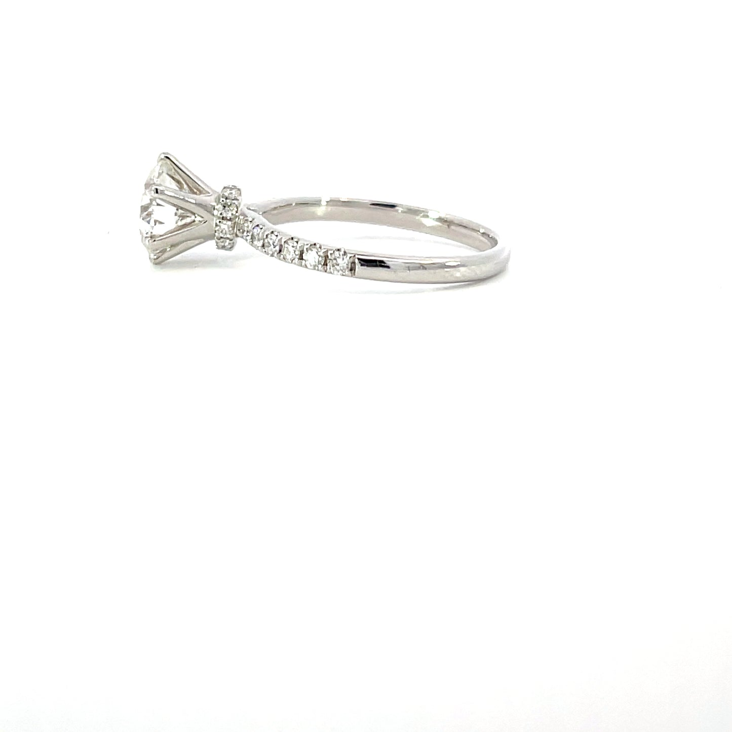 Sheldon | 18ct White Gold Lab Grown Diamond with Hidden Natural Diamond Accents