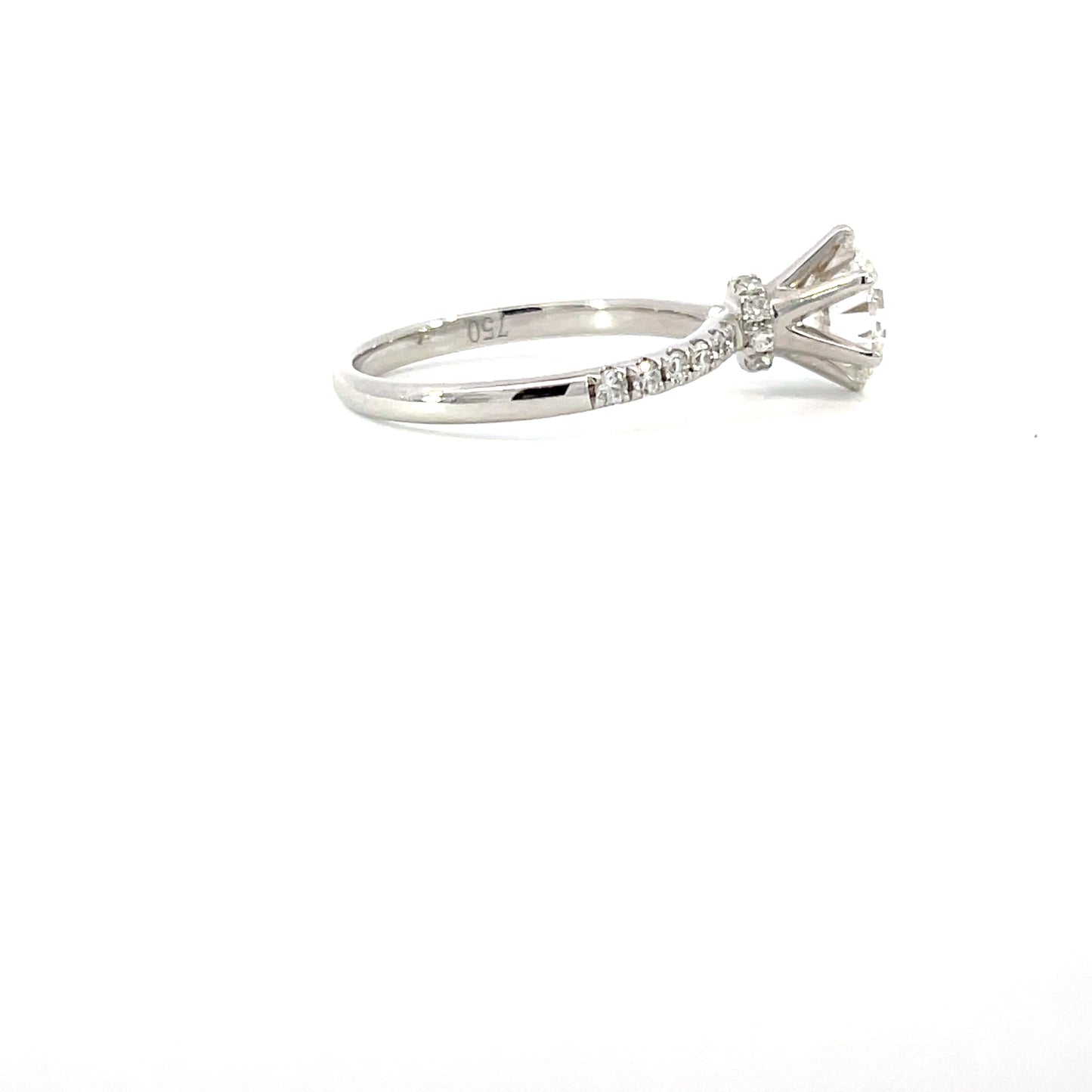 Sheldon | 18ct White Gold Lab Grown Diamond with Hidden Natural Diamond Accents