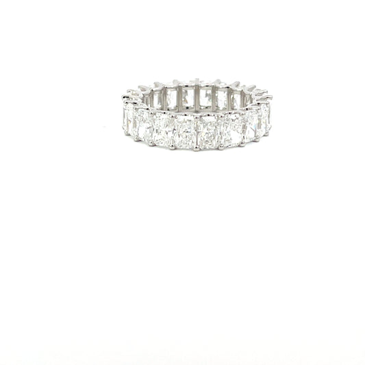 Ethereal | 18ct white gold Radiant Cut Lab Grown eternity band