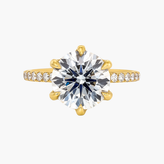 Cecilia | Solitaire with Hidden Petal Basket