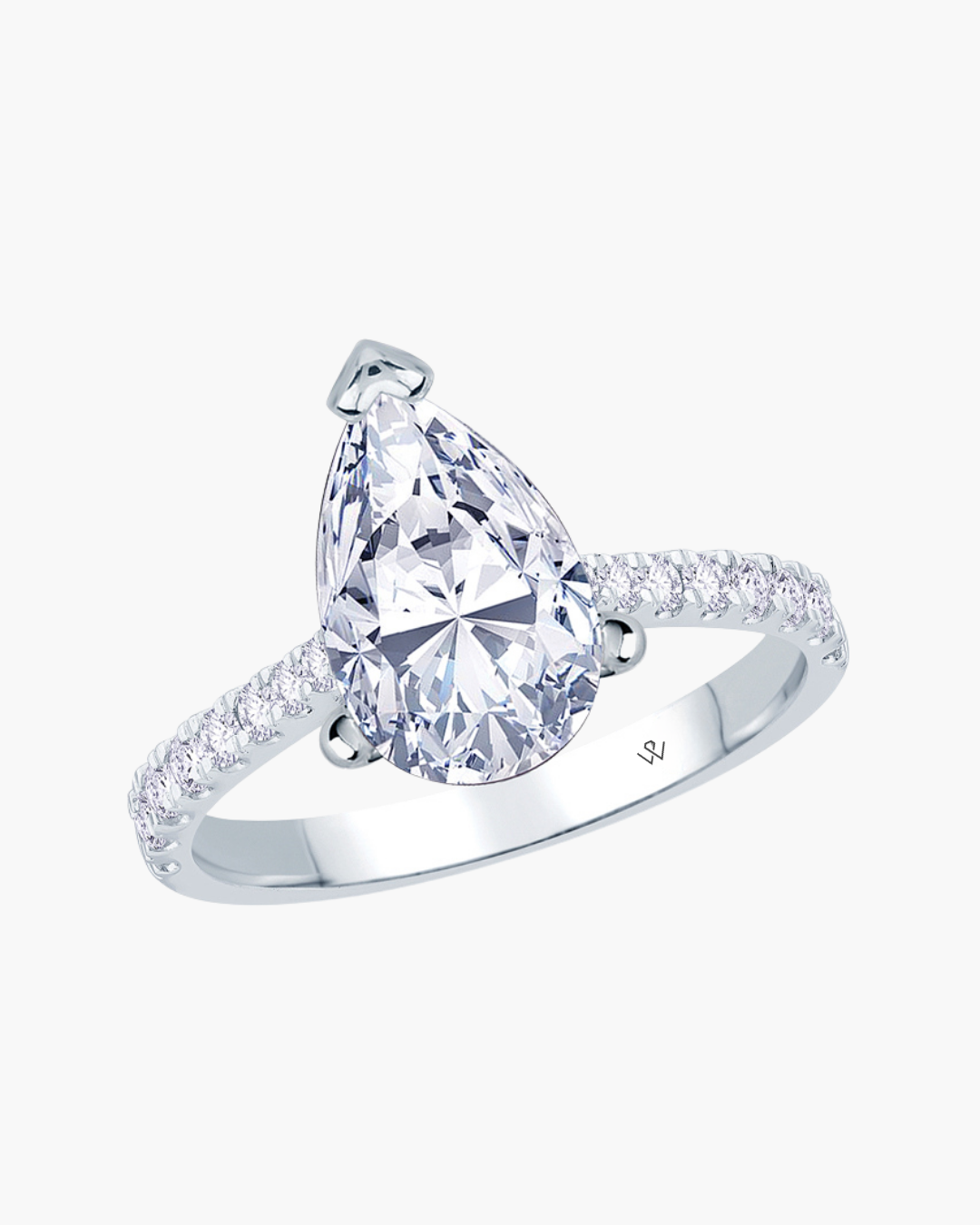Mira | Pear Cut Solitaire Engagement Ring
