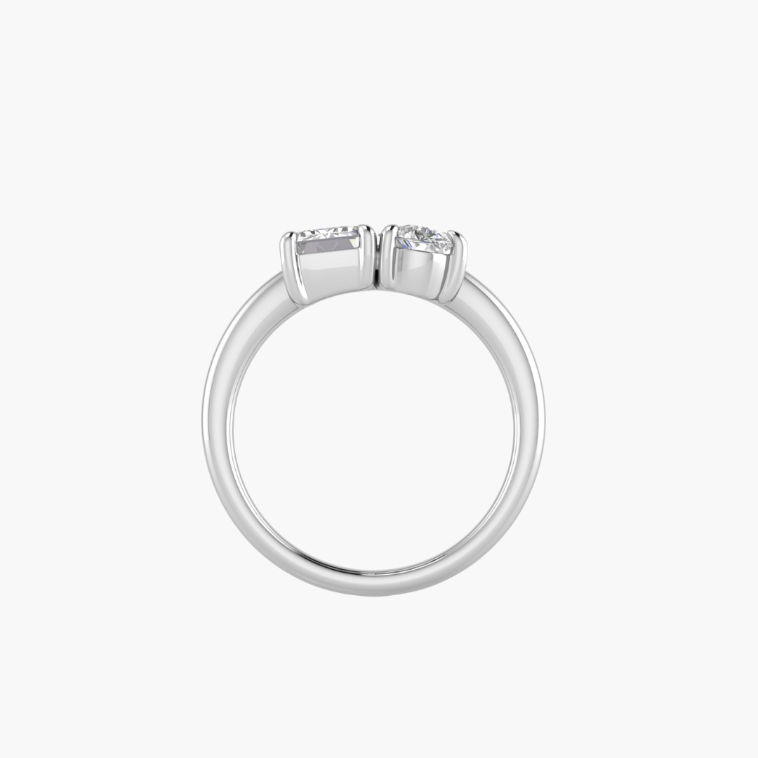 Toi et Moi Ring in 18ct White Gold  2.20ct F VS2 Diamonds