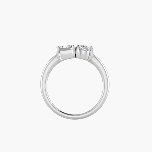 Toi et Moi Ring in 18ct White Gold  2.20ct F VS2 Diamonds