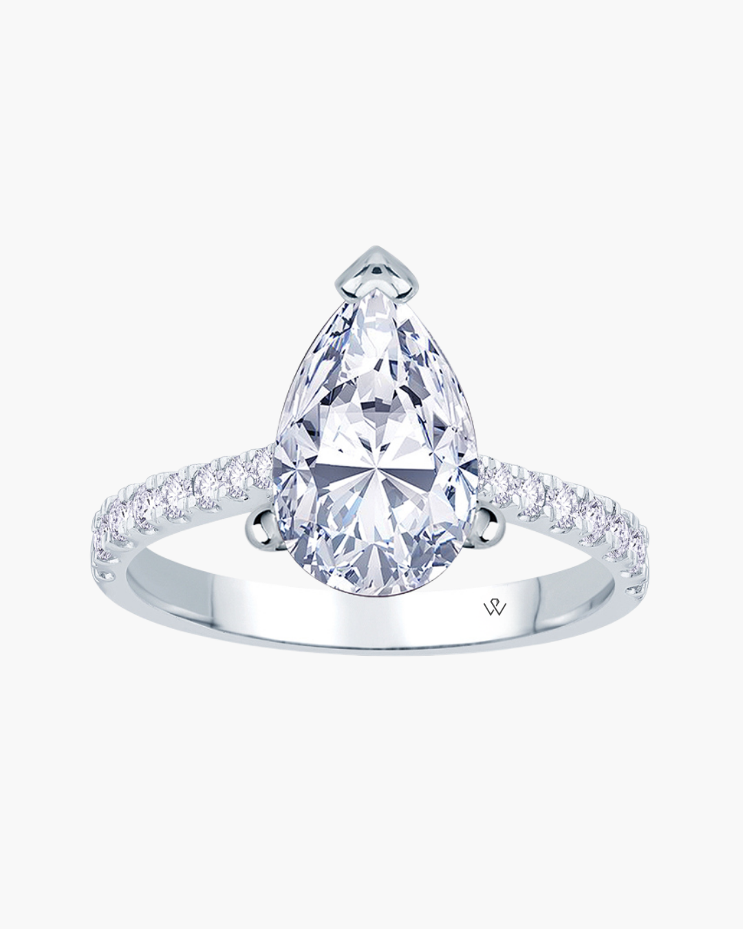 Mira | Pear Cut Solitaire Engagement Ring