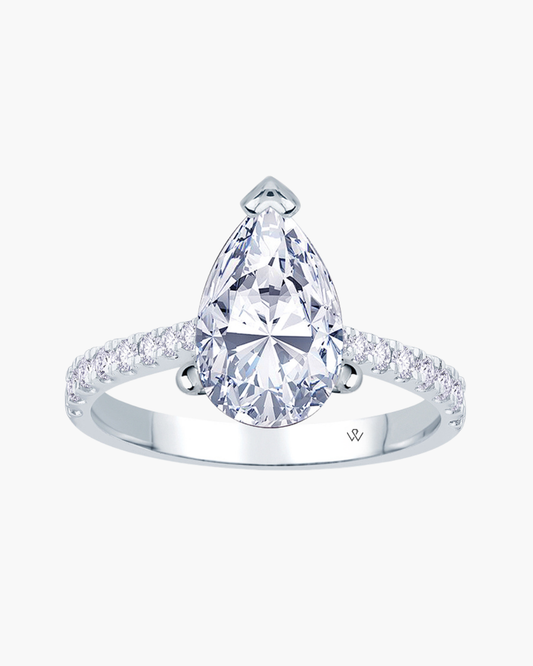 Mira | Pear Cut Solitaire Engagement Ring