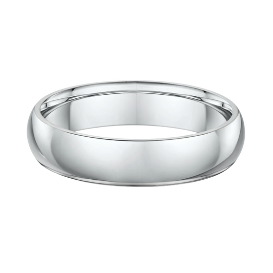 Andre | 9ct White Gold 5mm Dome Ring
