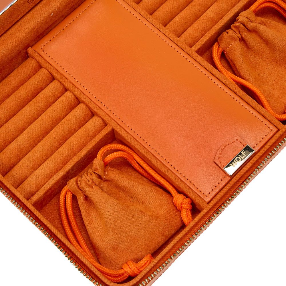 WOLF Maria Large Zip Case Tangerine