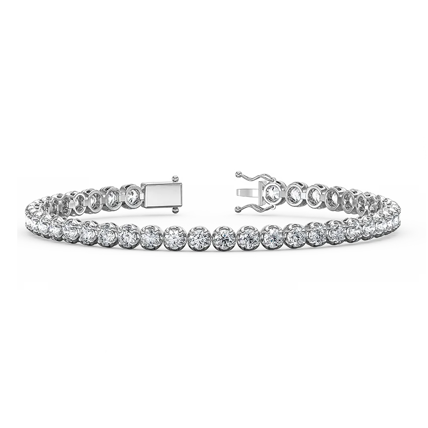 Adelaide | Natural 4.00ct Diamond Tennis Bracelet