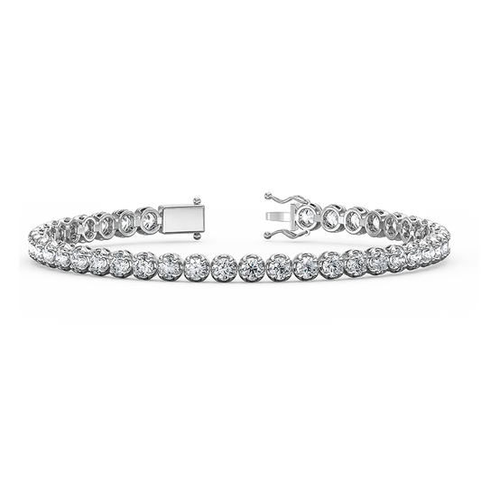Adelaide | Natural 4.00ct Diamond Tennis Bracelet
