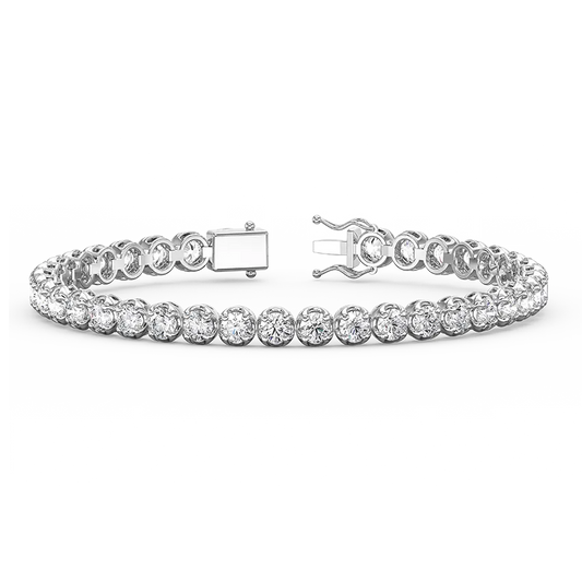 Alessia | Natural 5.00ct Diamond Tennis Bracelet