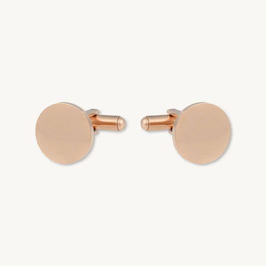 Round Personalised Cuff Links