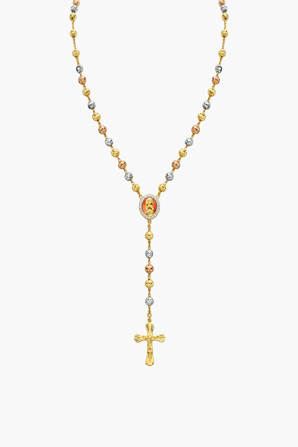 Gisella | 18ct three tone Rosary