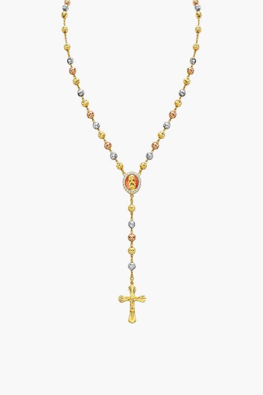Gisella | 18ct three tone Rosary