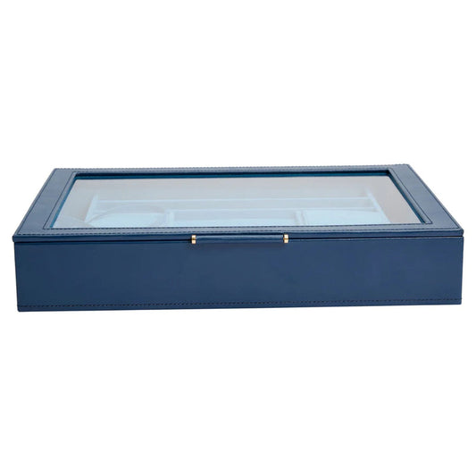 WOLF Sophia Jewellery Box with Window Indigo