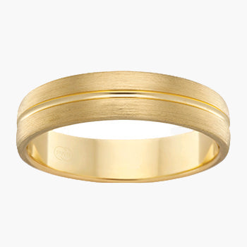 Benjamin | 18ct Yellow Gold Gents Wedding Band