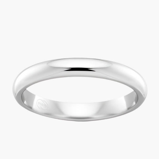 Georgia | 18ct White Gold Polished Wedder