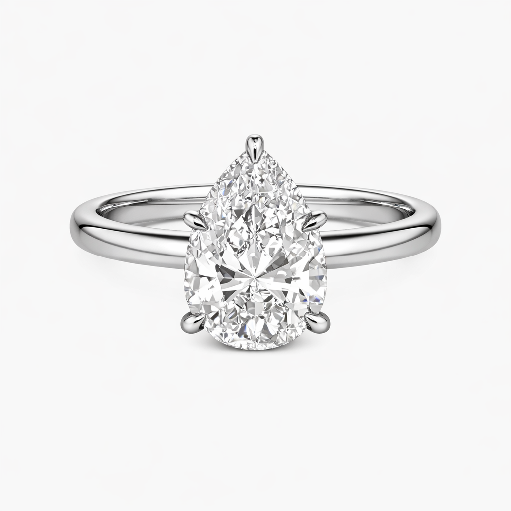 Mira | Pear Cut Solitaire Engagement Ring