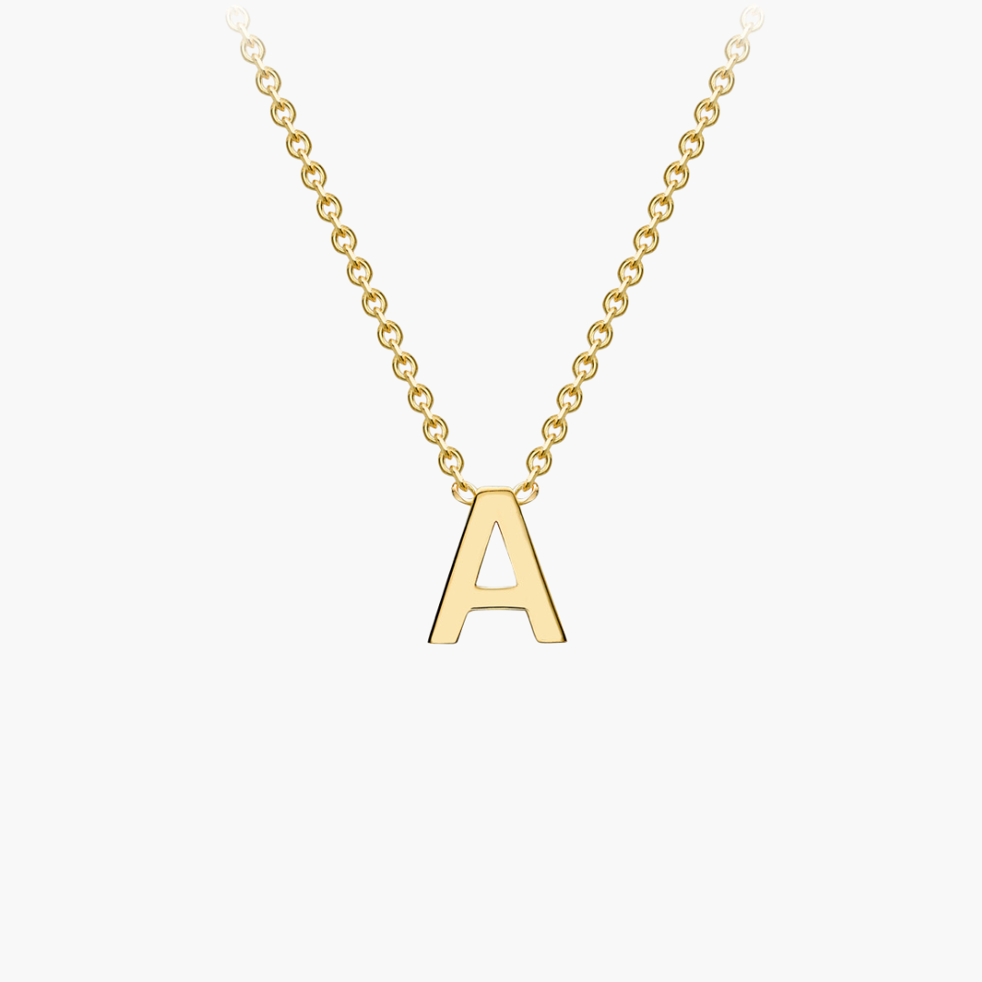 9ct Yellow Gold Initial “A” Necklace
