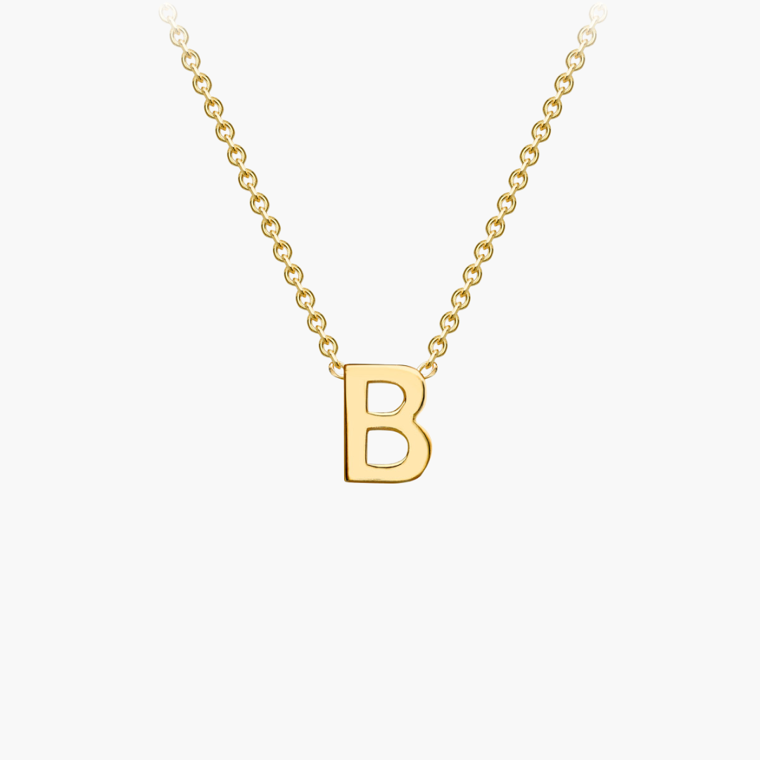 9ct Yellow Gold Initial “B” Necklace