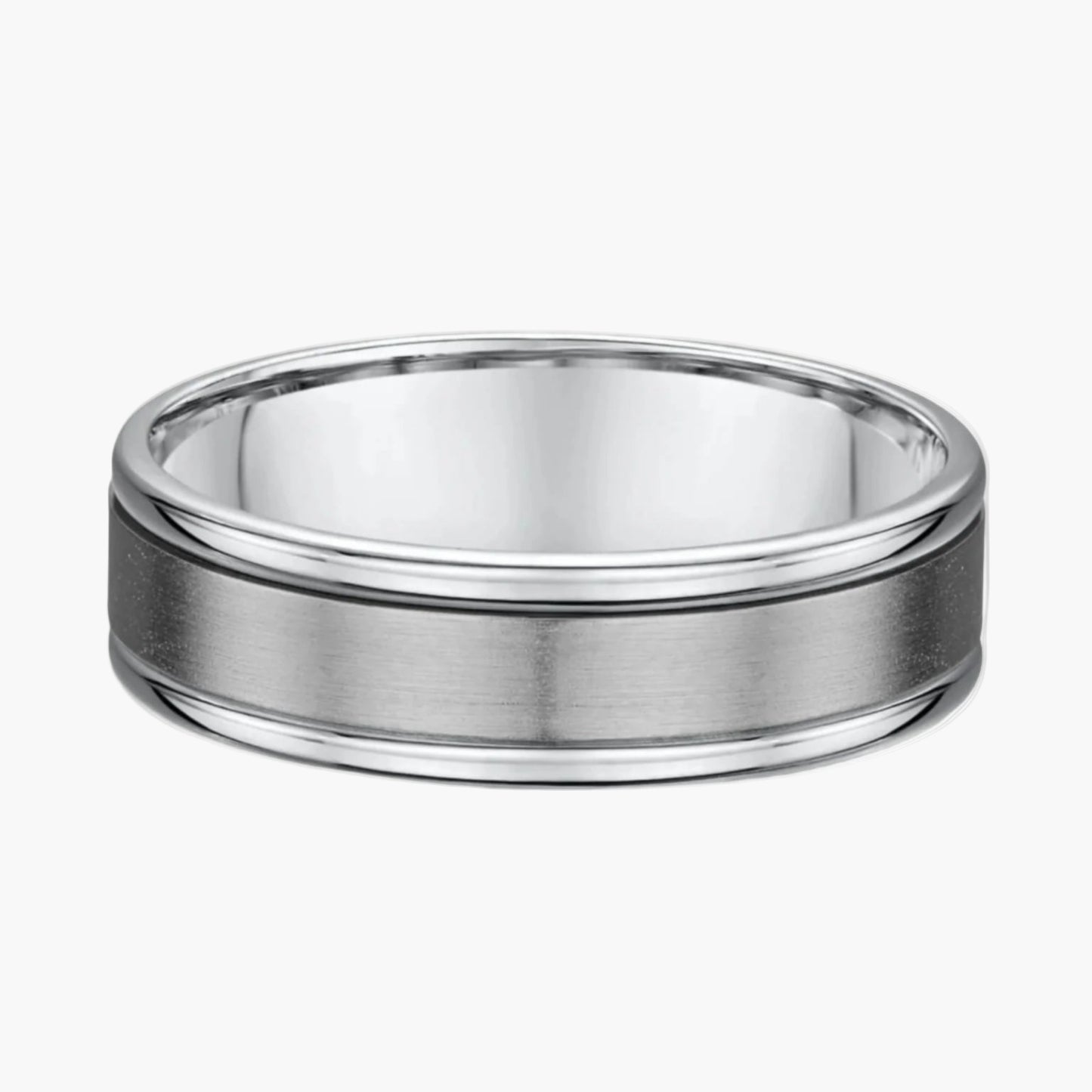 Jake | 18ct White Gold and Titanium Gents Wedder