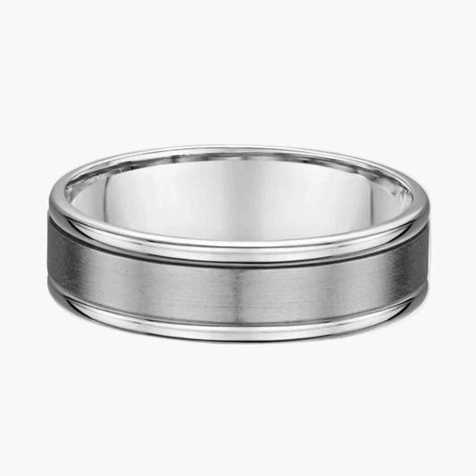 Jake | 18ct White Gold and Titanium Gents Wedder