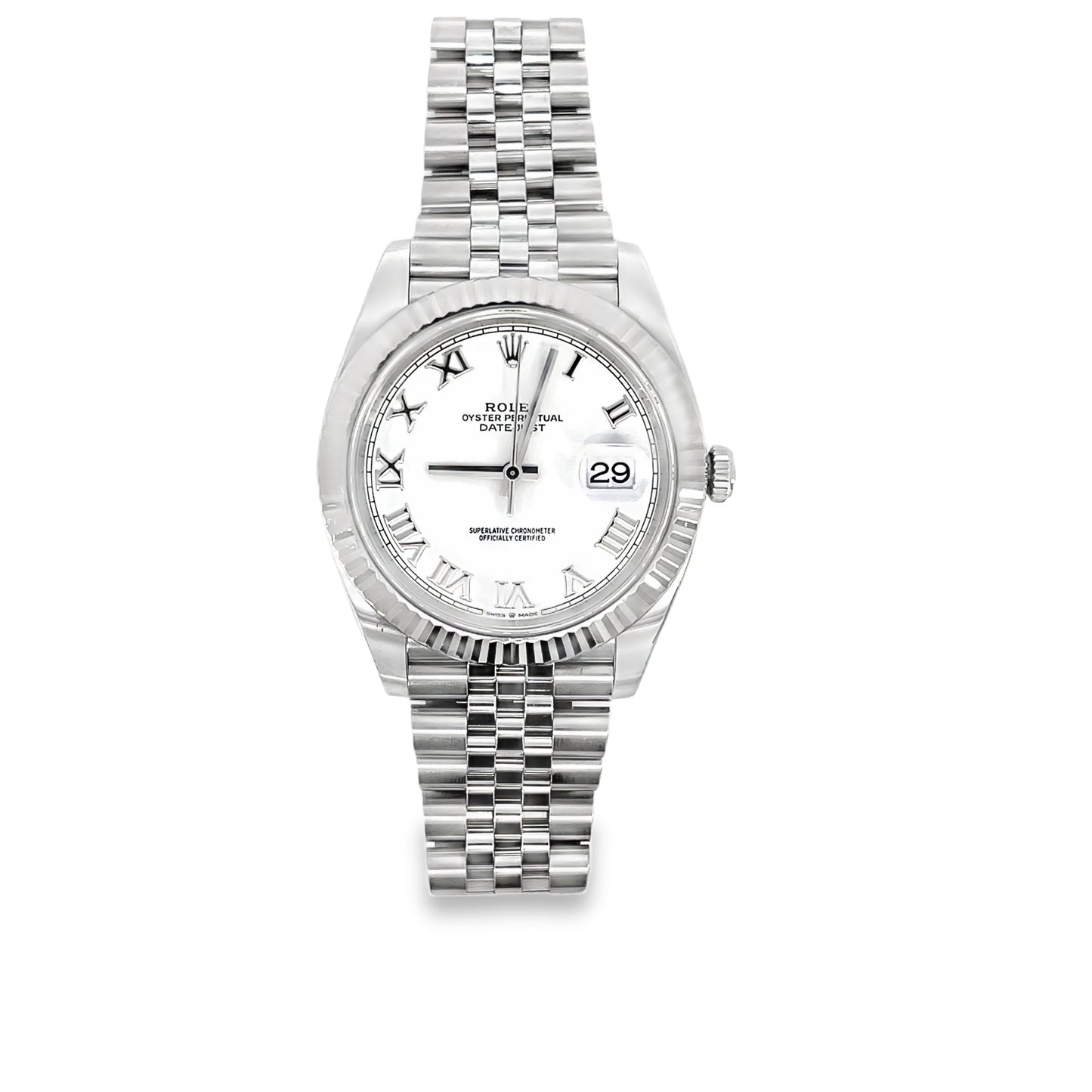 Rolex Datejust 41 White Roman Dial Jubilee | 2024 | 41mm