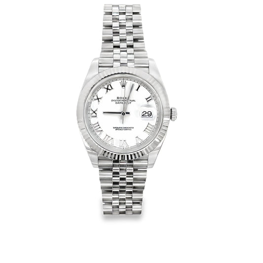 Rolex Datejust 41 White Roman Dial Jubilee | 2024 | 41mm
