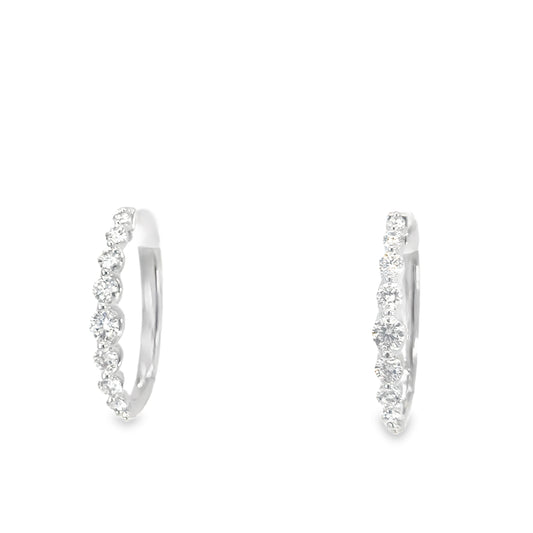 Amira - Lab Grown Diamond Hoop Earrings