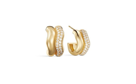 Mariana | 18ct Yellow Gold with Pavé Set Diamonds