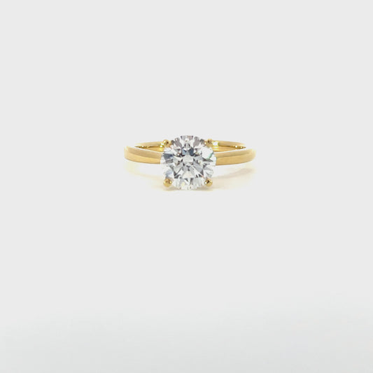 Abigail | 18ct Yellow Gold Lab Grown Diamond Solitaire Engagement Ring – 1.50ct F VS2