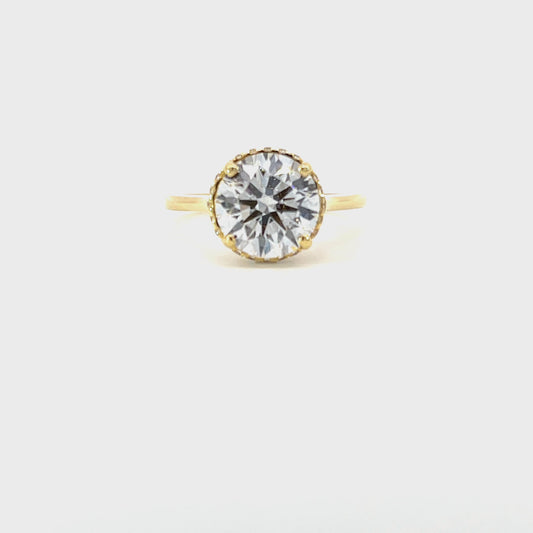 Joanne | 18ct Yellow Gold Lab grown Round Brilliant Cut